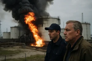 Ukraine schlägt erneut zu: Russischer Ölhafen am Schwarzen Meer brennt