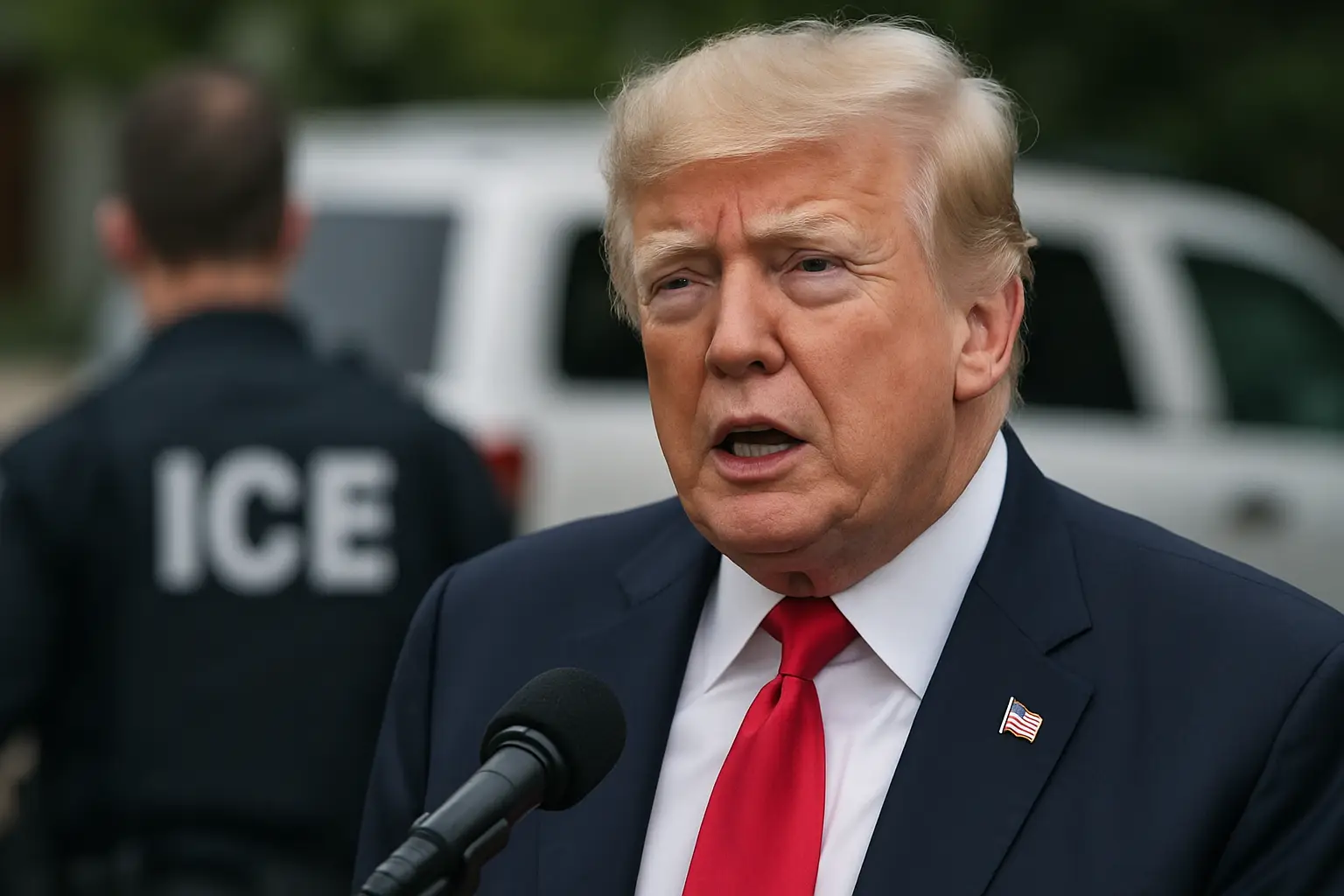 Verkehrskontrollen bleiben: Trump kontert Heimatschutzminister bei ICE-Einsätzen