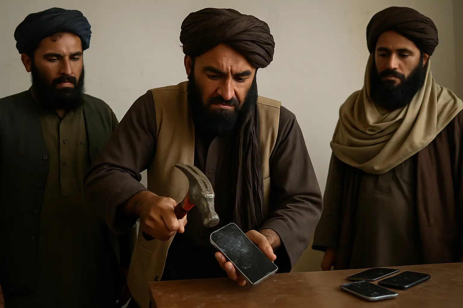 Videos zeigen Handy-Zerstörungen: Sünde oder nützlich? Taliban verbieten sich selbst Smartphones