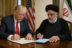 Wichtige Fragen ungeklärt: Trump unterschreibt in Versailles: Rahmenabkommen zwischen USA und Iran ist in Kraft