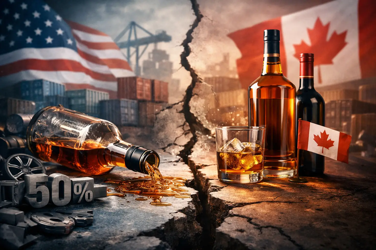 Wie Alkohol zum Schlachtfeld im Handelsstreit zwischen Kanada und den USA wurde