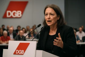 Will Gewerkschaft mobilisieren: DGB-Chefin Fahimi mit über 96 Prozent wiedergewählt