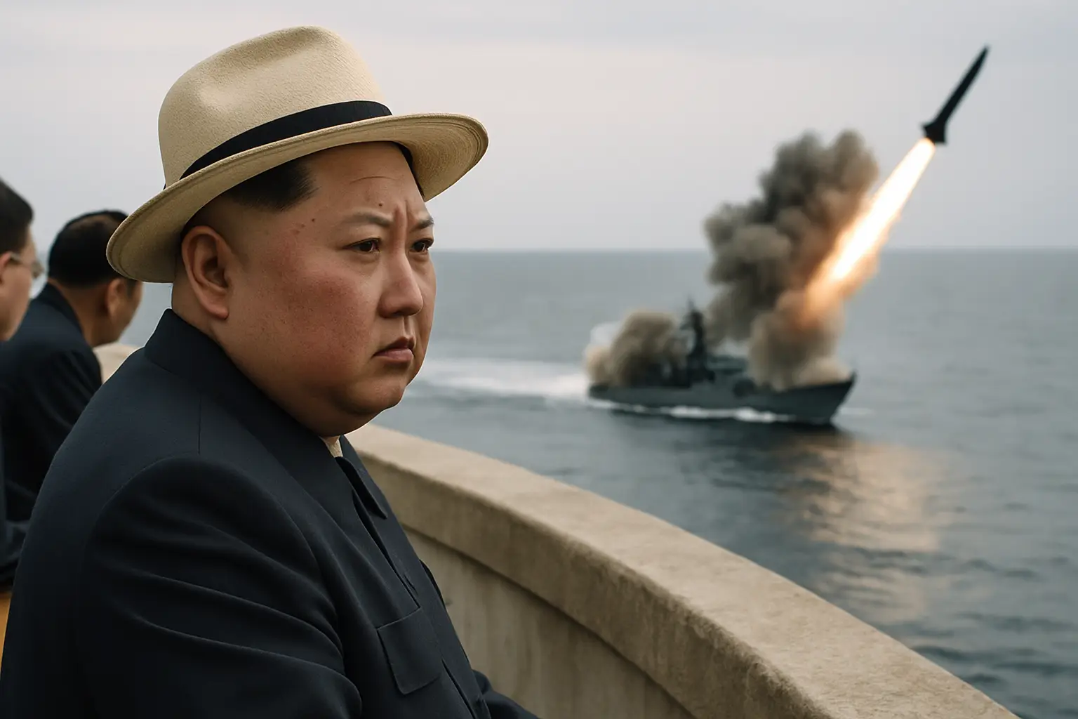 Wille zu "absoluter Macht": Nordkoreas Machthaber Kim beaufsichtigt Waffentests auf Marinezerstörer