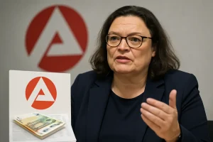 "Wir sind selber in der Klemme": Nahles schließt höhere Arbeitslosenbeiträge nicht aus