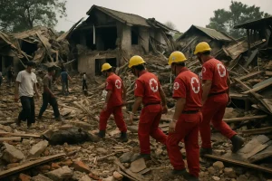 Zahlreiche Wohnhäuser beschädigt: Myanmar: Dutzende Tote durch Explosion in Rebellenlager