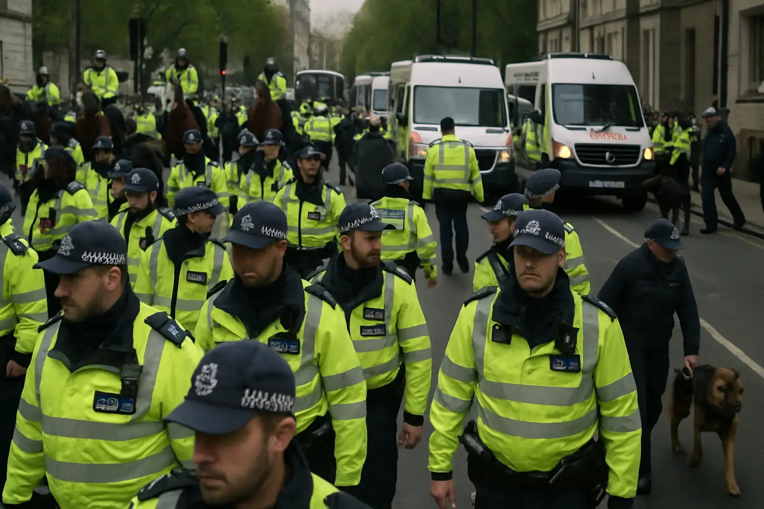 Zwei Demos, ein Pokalfinale: London erlebt millionenschweren Polizeieinsatz